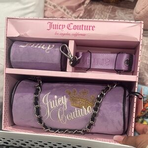 Juicy Couture Lavender Key & Card Holder Set